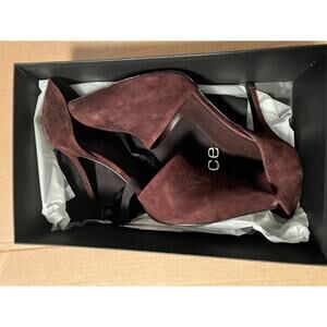Vince Claire D'Orsay Pump Black Cherry Suede W's 9.5 New in Box